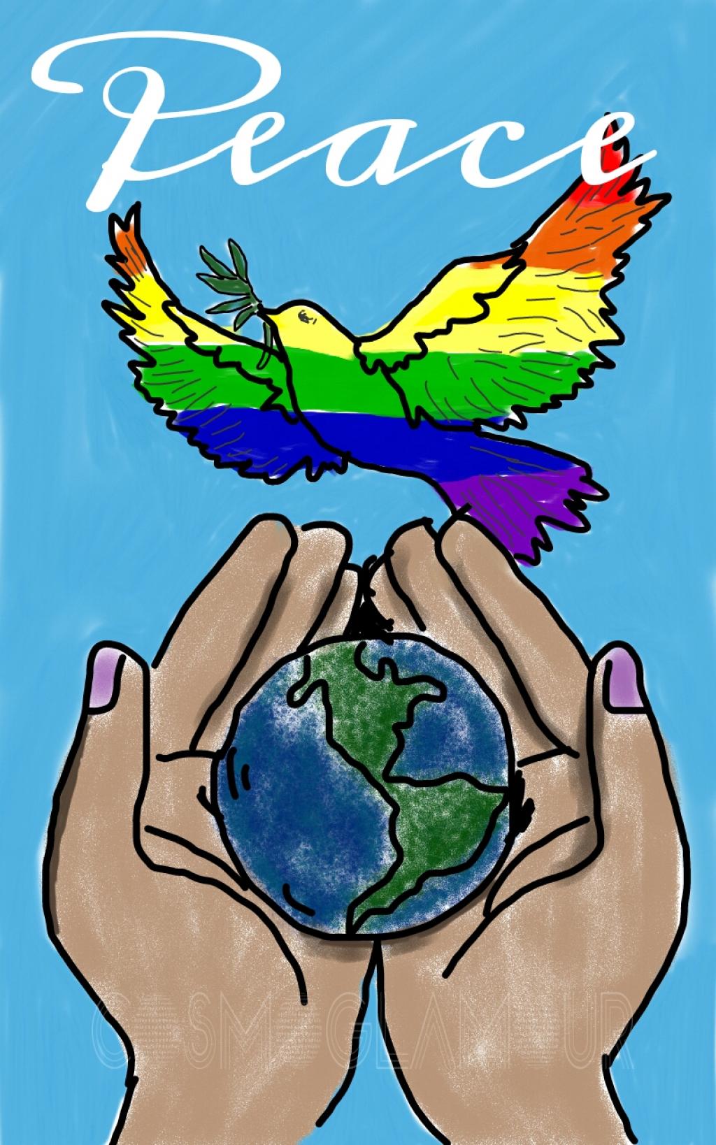 World Peace Drawing Ideas Worldpeacedaydrawing worldpeacedaypost ...