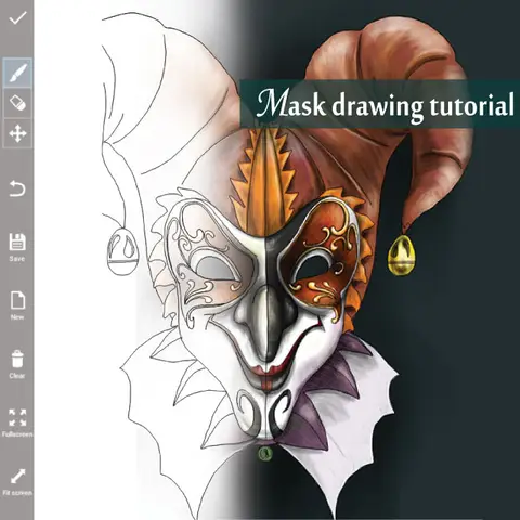 Drawing Tutorial How To Draw A Mask Step By Step Picsart Blog drawing-tutorial-how-to-draw-a-mask-step-by-step-picsart-blog