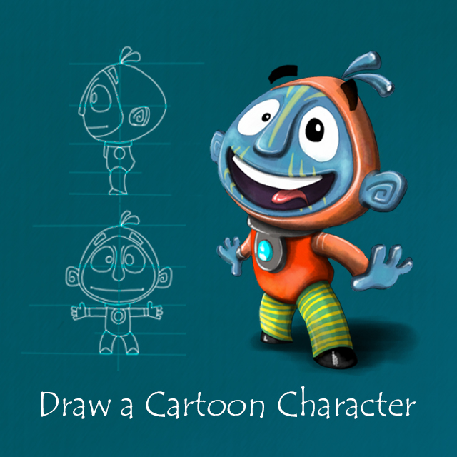 cartoon character drawing challenge