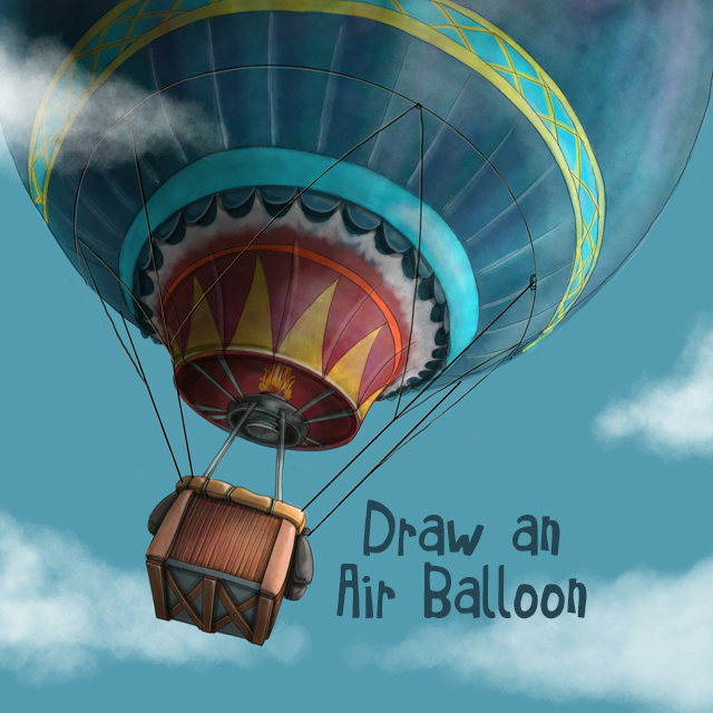 Draw a Hot Air Balloon for the Drawing Challenge Create