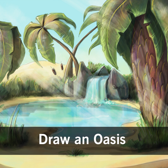 Paint a Desert Oasis with PicsArt for our Drawing Challenge - Picsart Blog