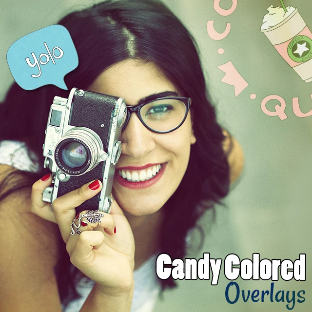 candy colored overlays