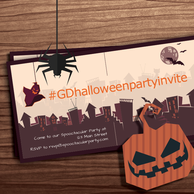 Halloween party invitation design