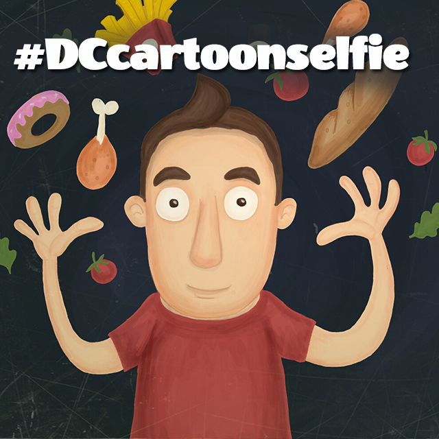 cartoon selfie drawing contest