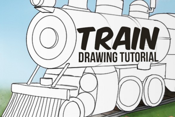 Step by Step Tutorial on How to Draw a Train - Create 