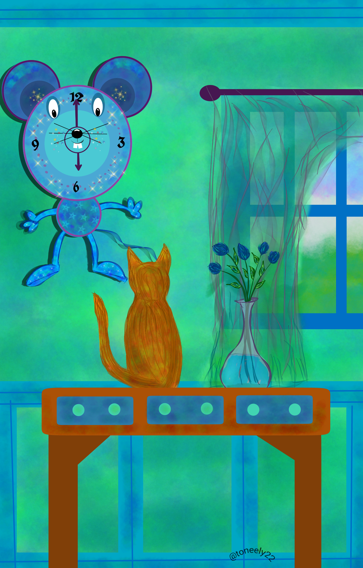 10 Winning Wall Clocks From The Drawing Challenge Picsart Blog