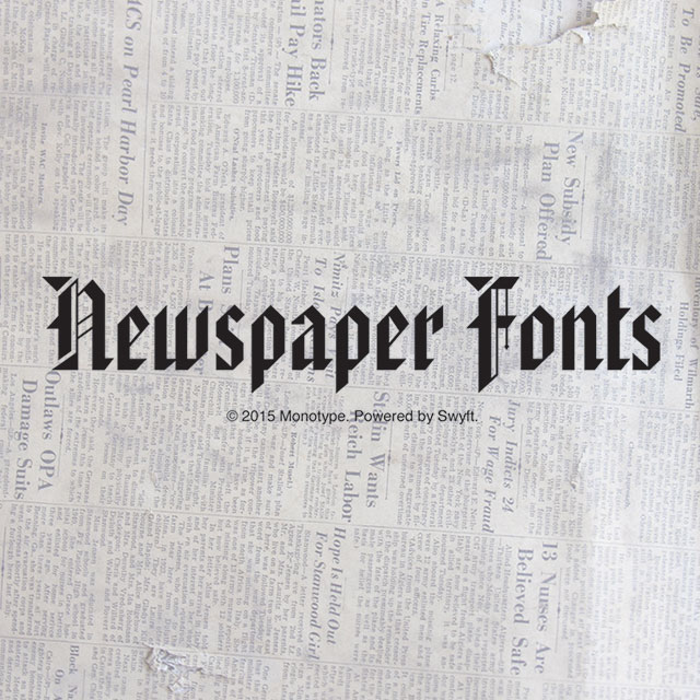 Newspaper Fonts Package Is Hot Off The Press Picsart Blog