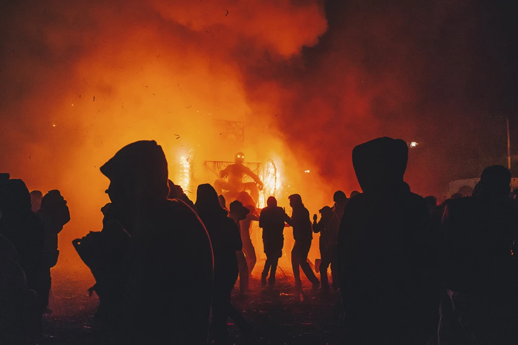Mexican festival of fireworks