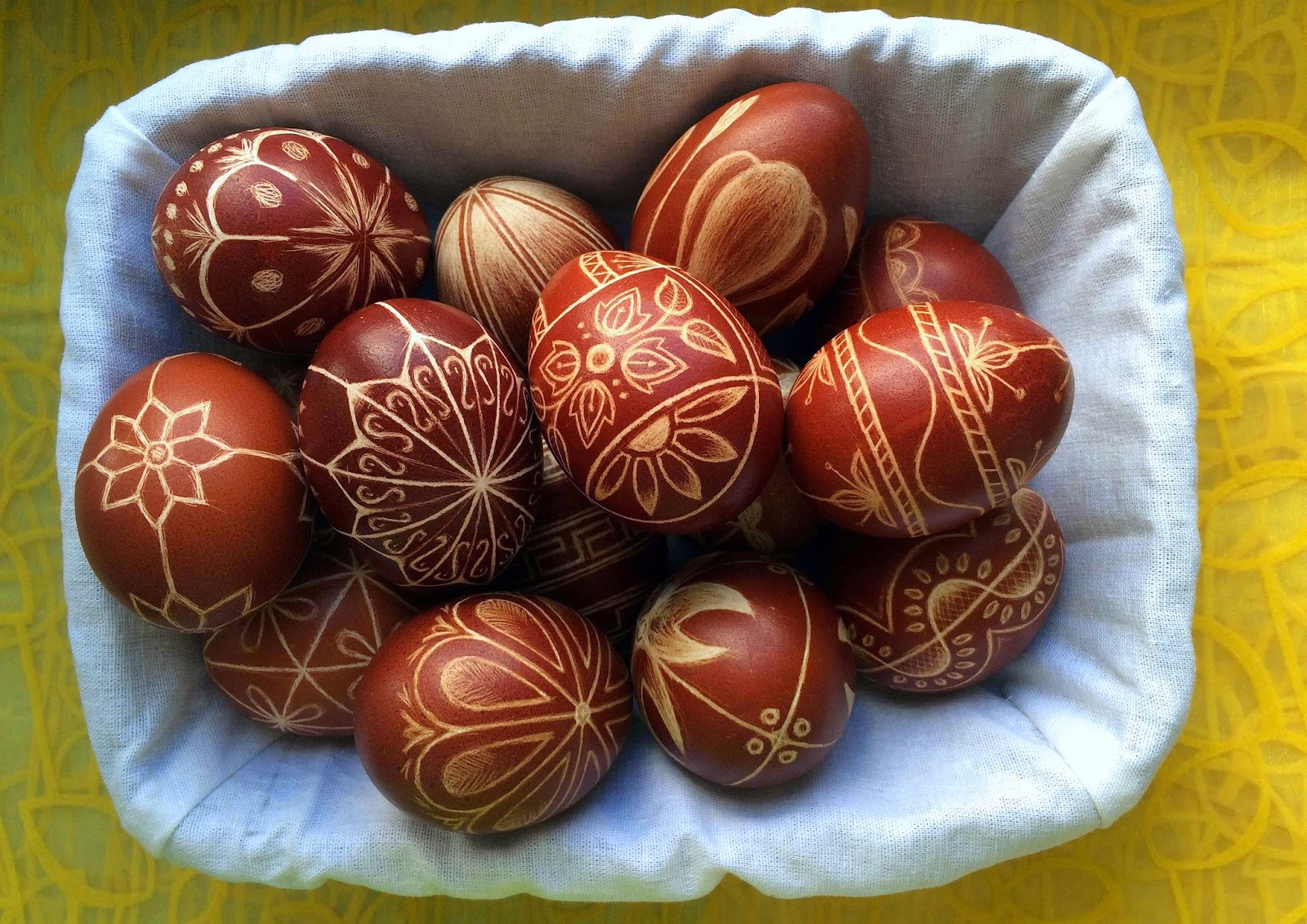 Polish egg dyeing decorations