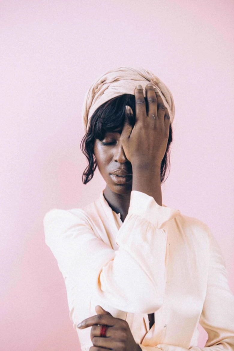 pastel pink portraits