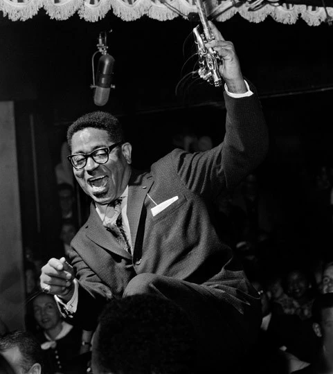 Dizzy Gillespie in New York 1955, Jazz Photography by Herman Leonard