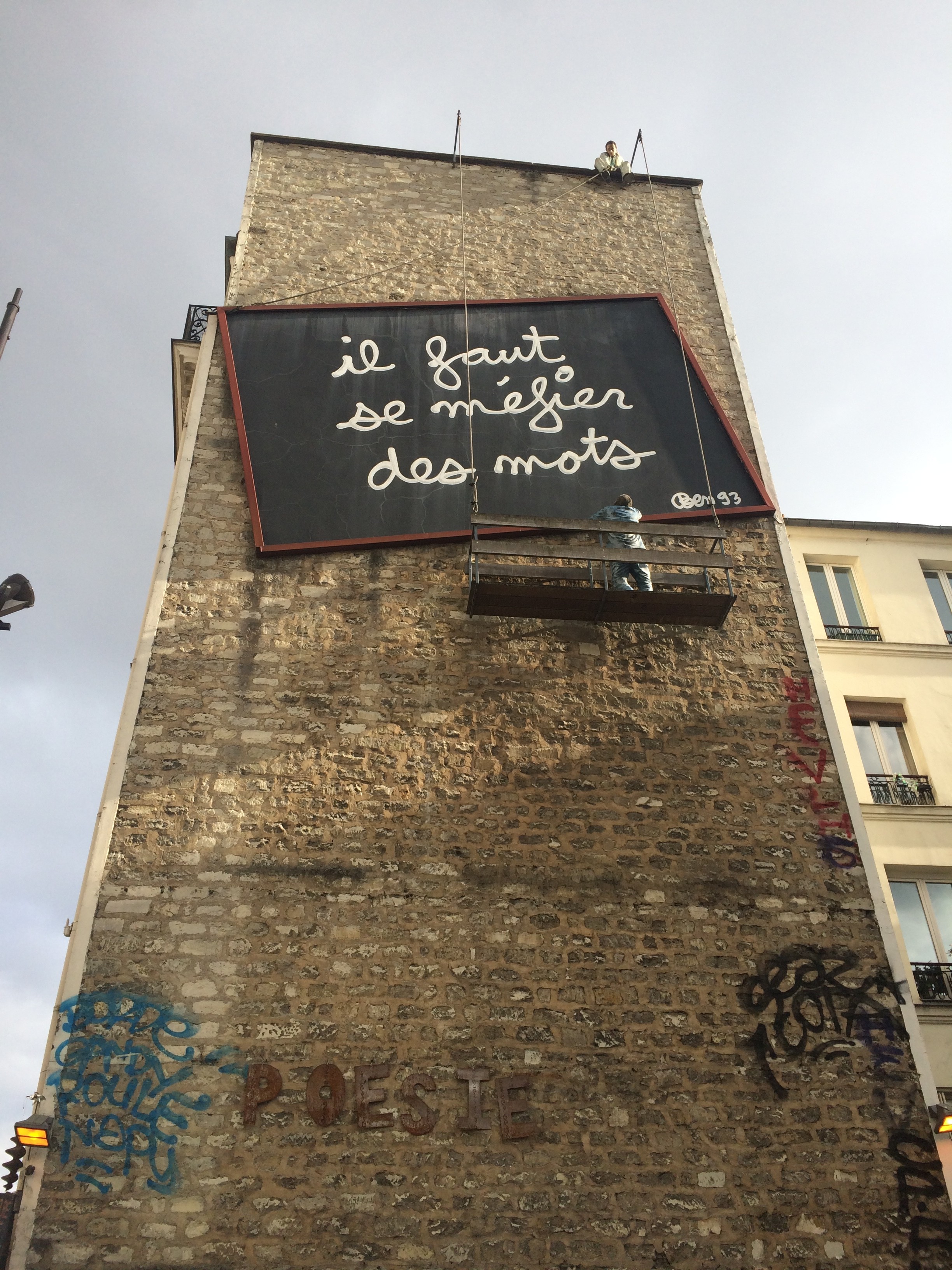 Ben 93 - Beware of Words in Belleville, Paris
