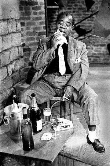 Louis Armstrong in Paris 1960, Jazz Photography by Herman Leonard