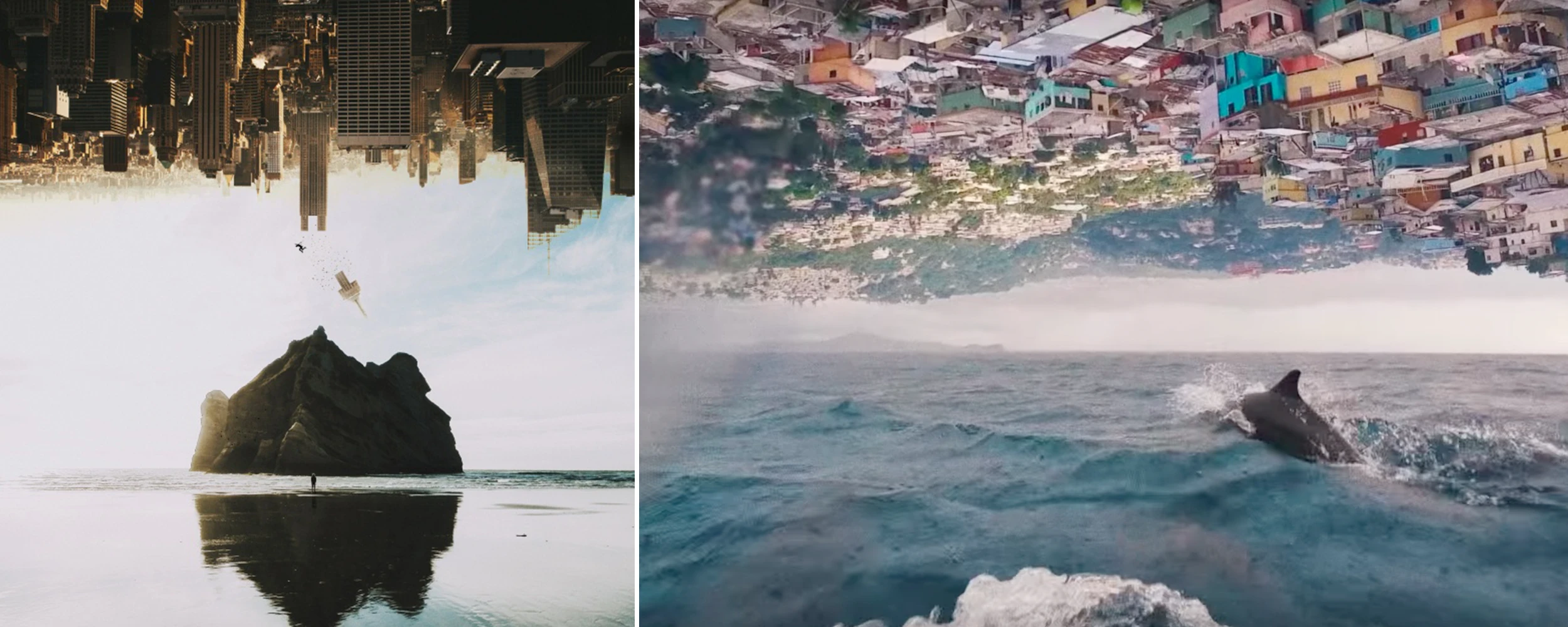 Left by @dasuniversum on PicsArt; Right from Coldplay's Up & Up music video 