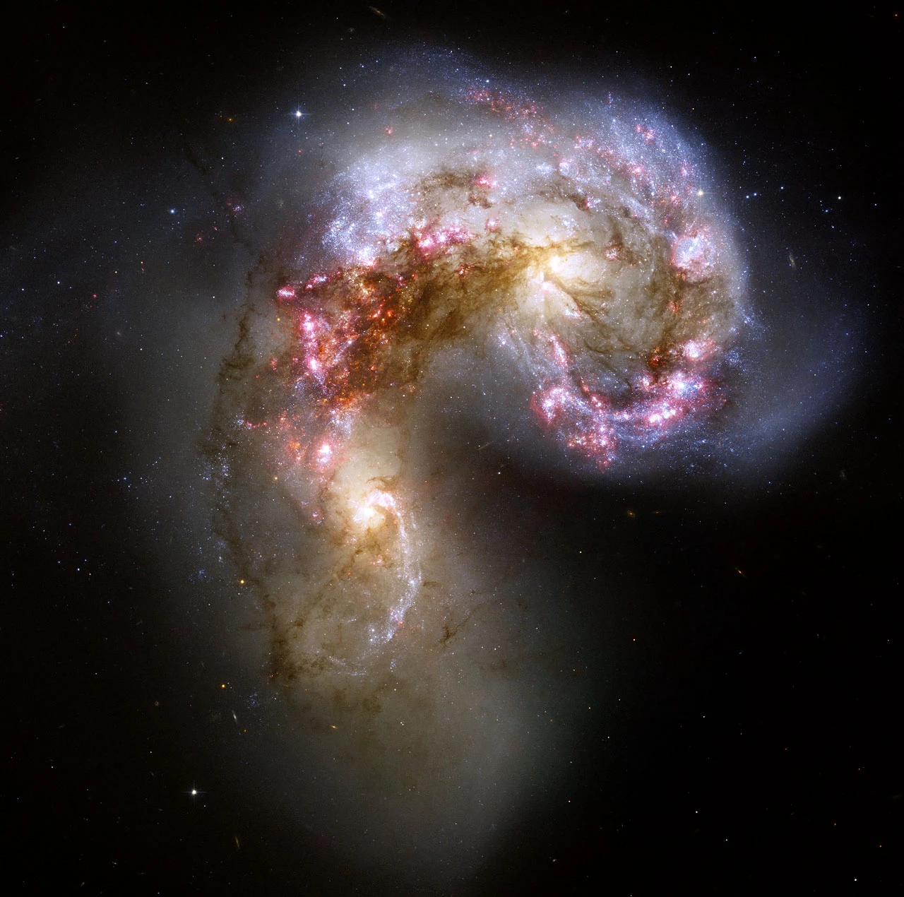 Antennae Galaxies Merging - NASA Space Photos