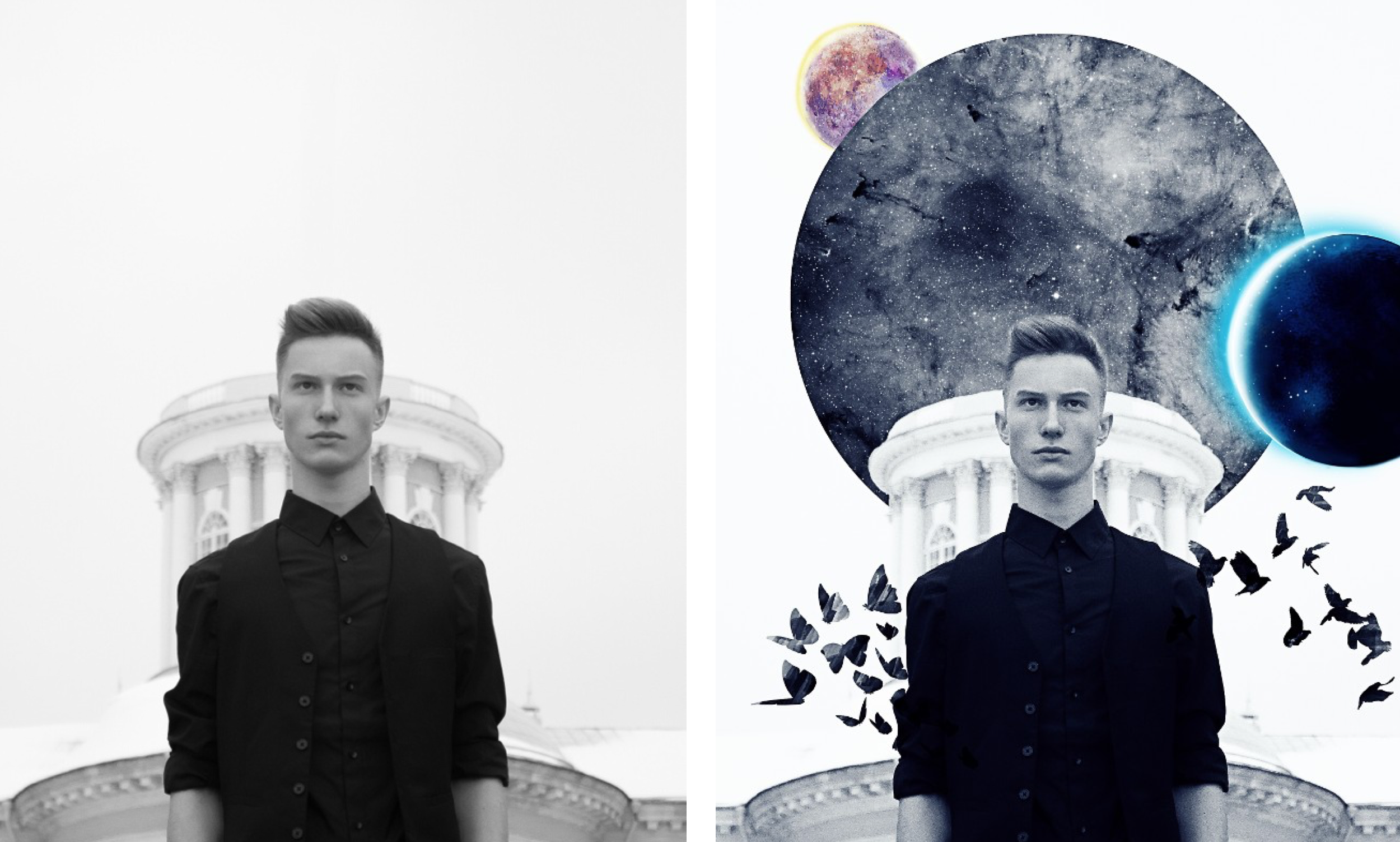 Moon Remix - Left by @antonday; Right by @abc.vis