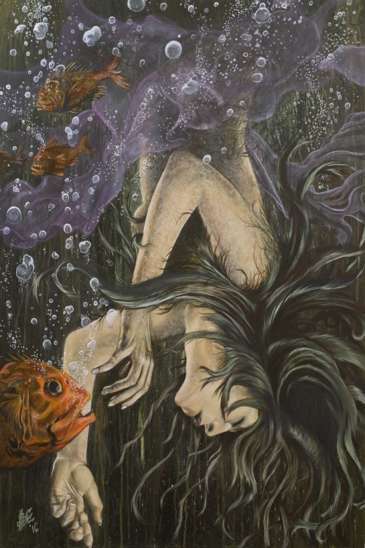 The Sinking Siren Painting by Shane Izykowski