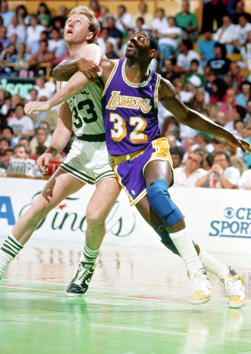Larry Bird Magic Johnson 1987 - 15 Legendary Shots in NBA Finals History
