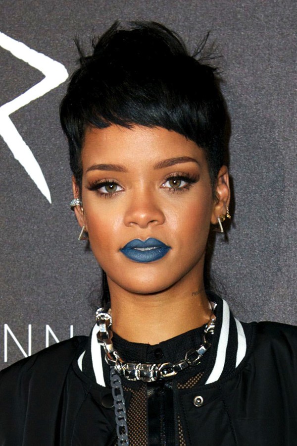 Rihanna Blue Lipstick River Island Launch