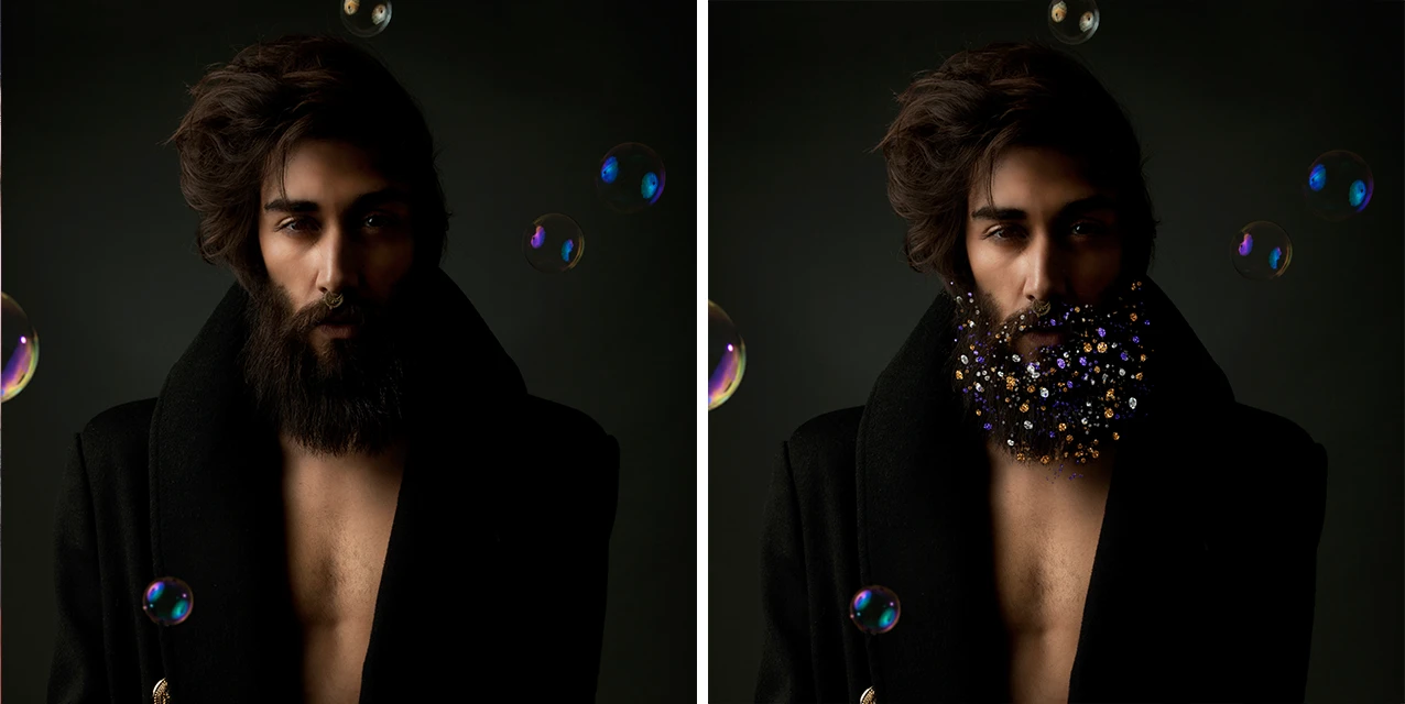 Glitter Beard - PicsArt Picture Editor