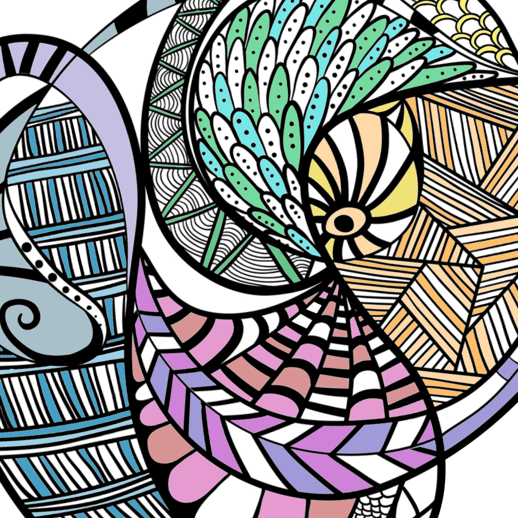 Create-N-Color: Coloring Book, The free coloring book app for adults that  allows you to design your own coloring pages.