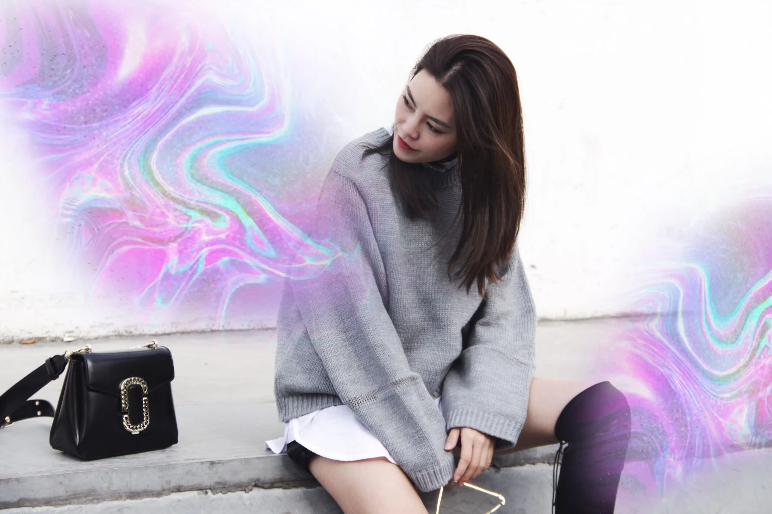 Put on Holographic Makeup using the PicsArt Photo Editor