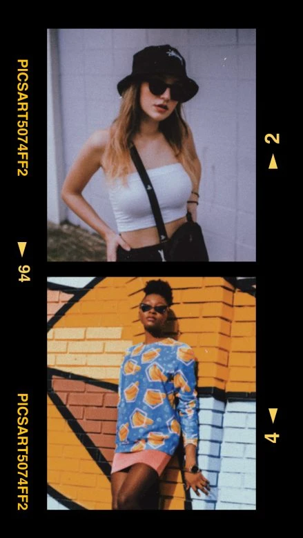 fashionable girls with PicsArt story template