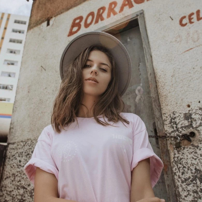 Portrait of a girl before PicsArt edit