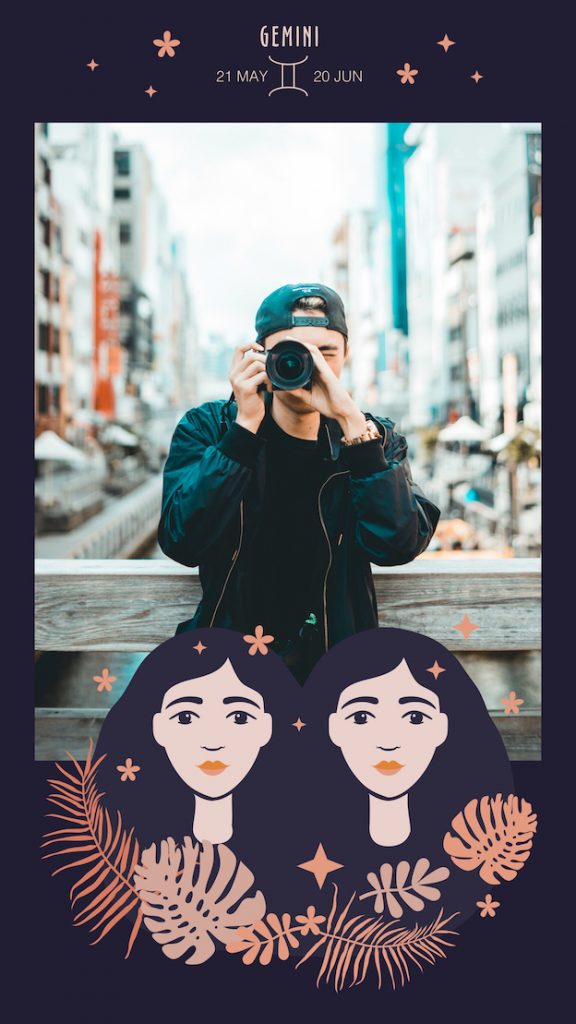 Gemini Instagram Story Template