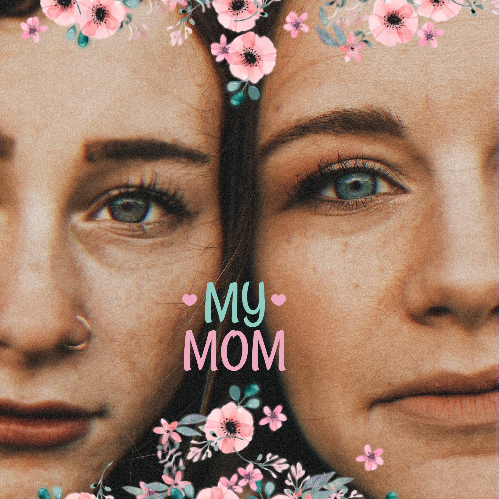 Mother, daughter portrait picture