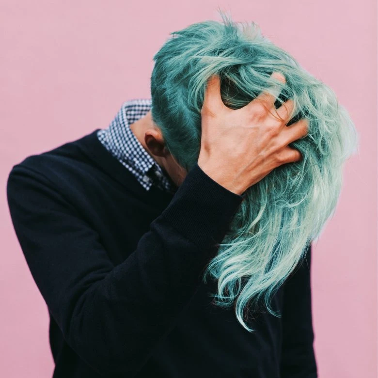 Teal hair edit with PicsArt Beautify Tool