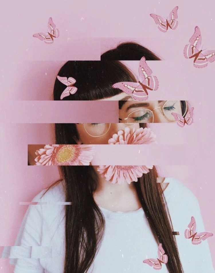 Surreal aesthetic selection edit of brunette girl