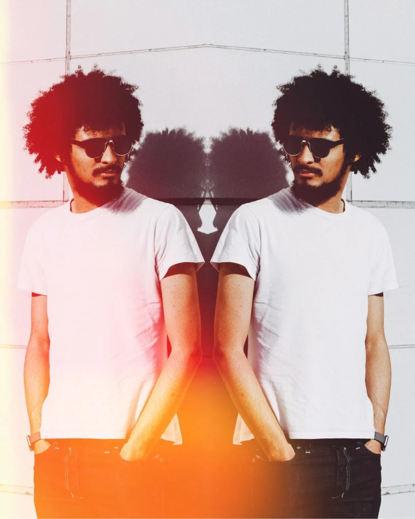 Mirror Effect edit of man