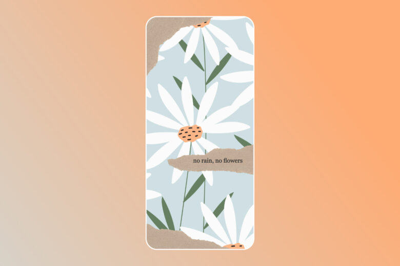 Floral screen saver