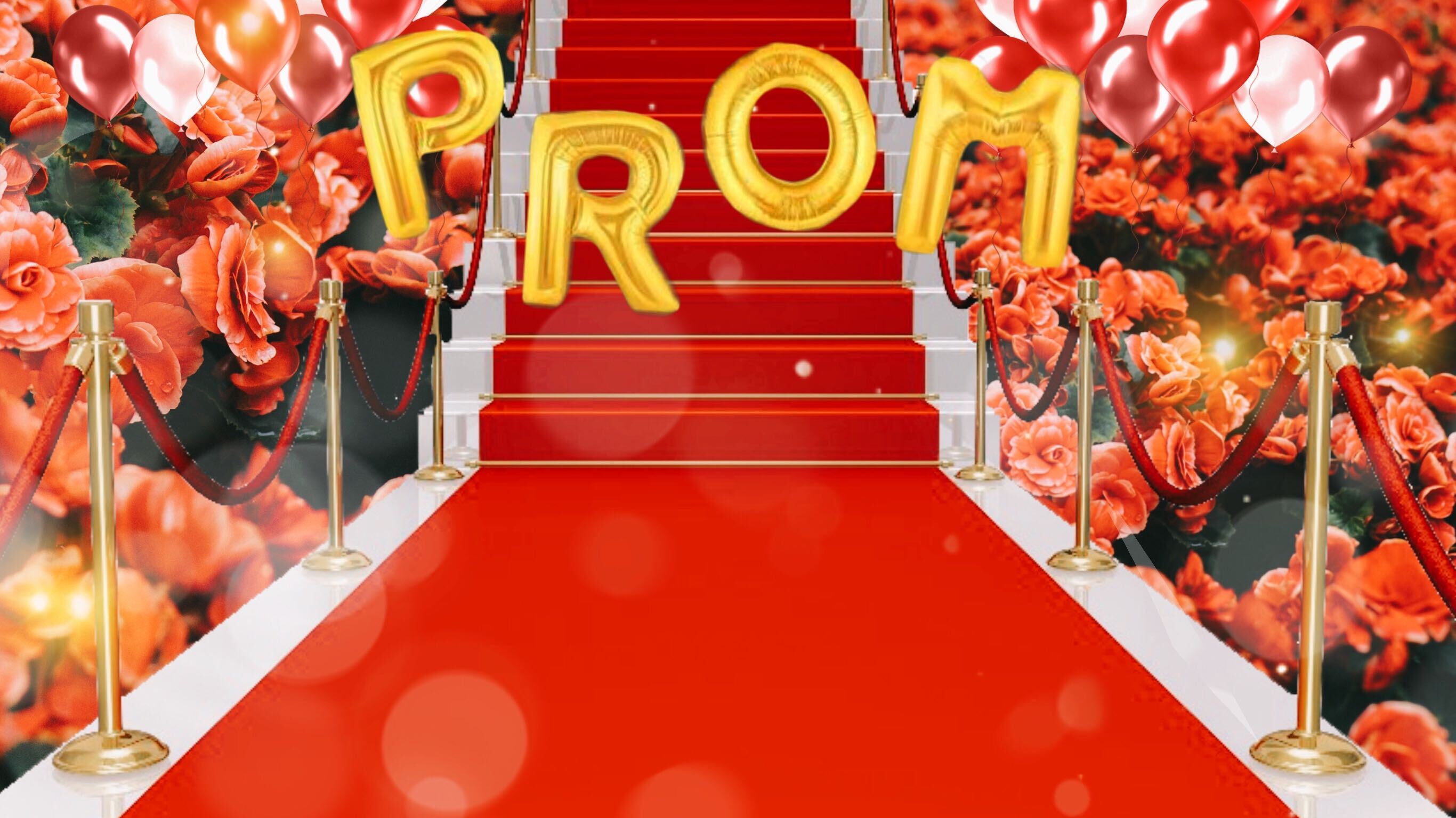 Red carpet zoom background