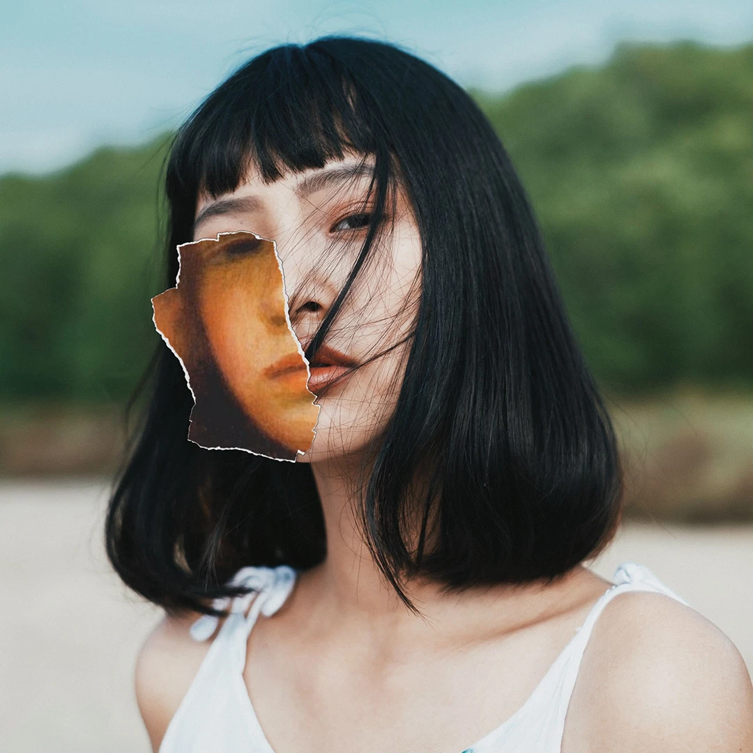 canvas painting image of girl