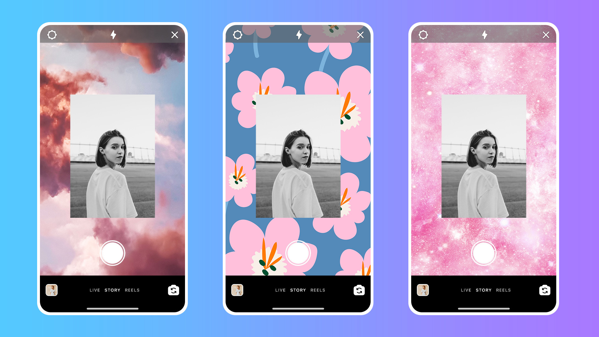 how to change the background color on your Instagram stories