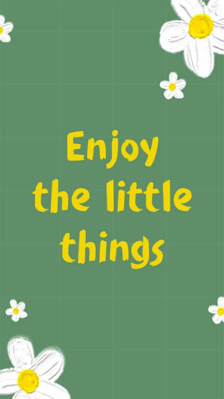 Enjoy the little things quote