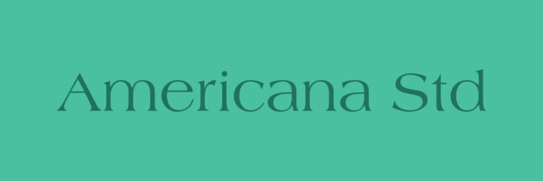 Americana Std font