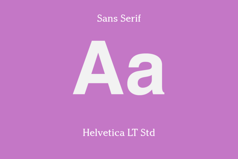 Helvetica sans serif