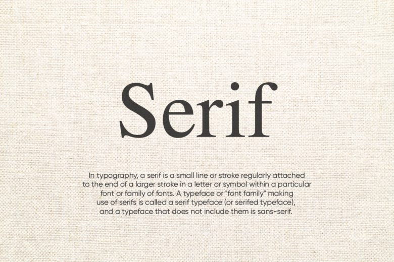 serif font