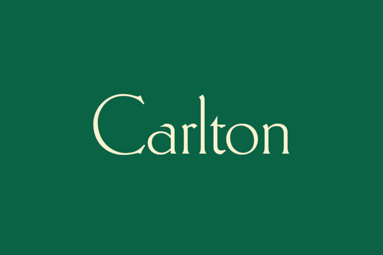 Carlton font