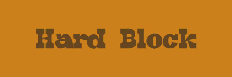 Hard Block font