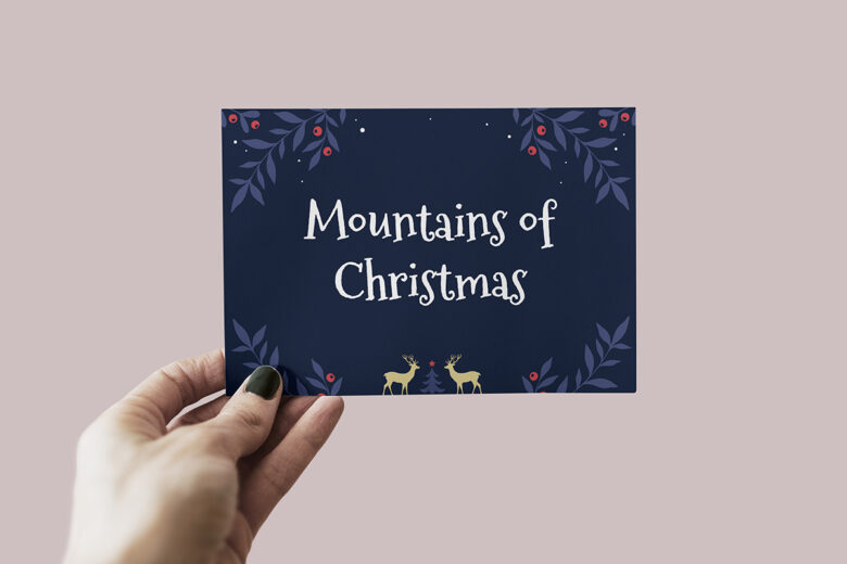 MOUNTAINS OF CHRISTMAS font