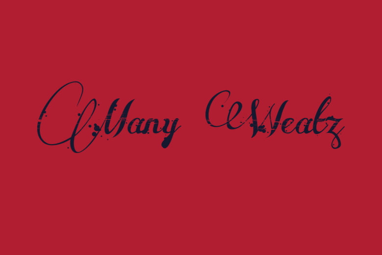 Many weatz font