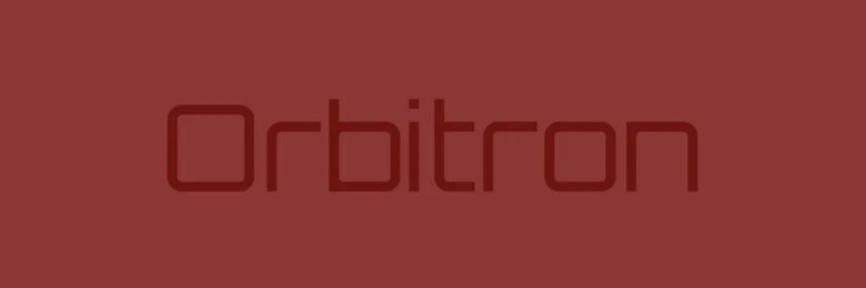 Orbitron font