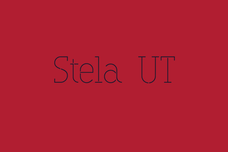 Stela UT font