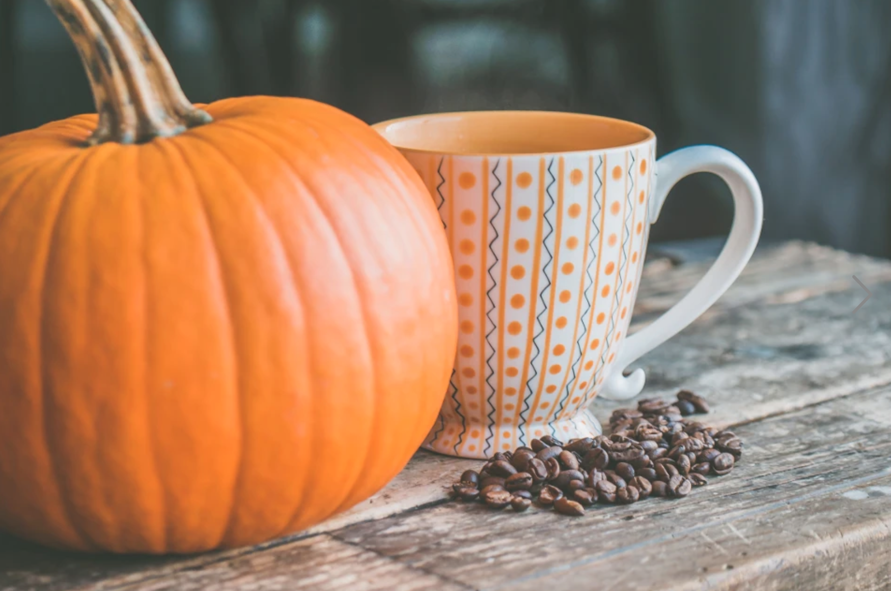 Pumpkin and coffee mug