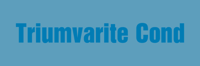 Triumvarite Cond font