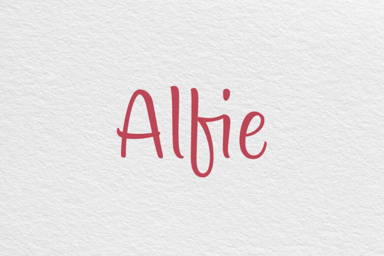 Alfie font